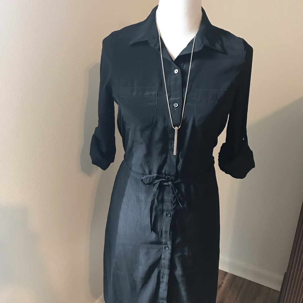 Old Navy, Button down Black Dress.